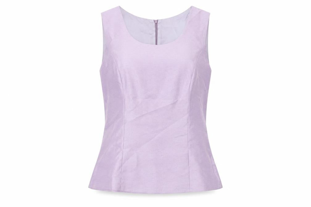 Gerry Weber Womens Purple Polyester Basic Tank Size 12 Round Neck