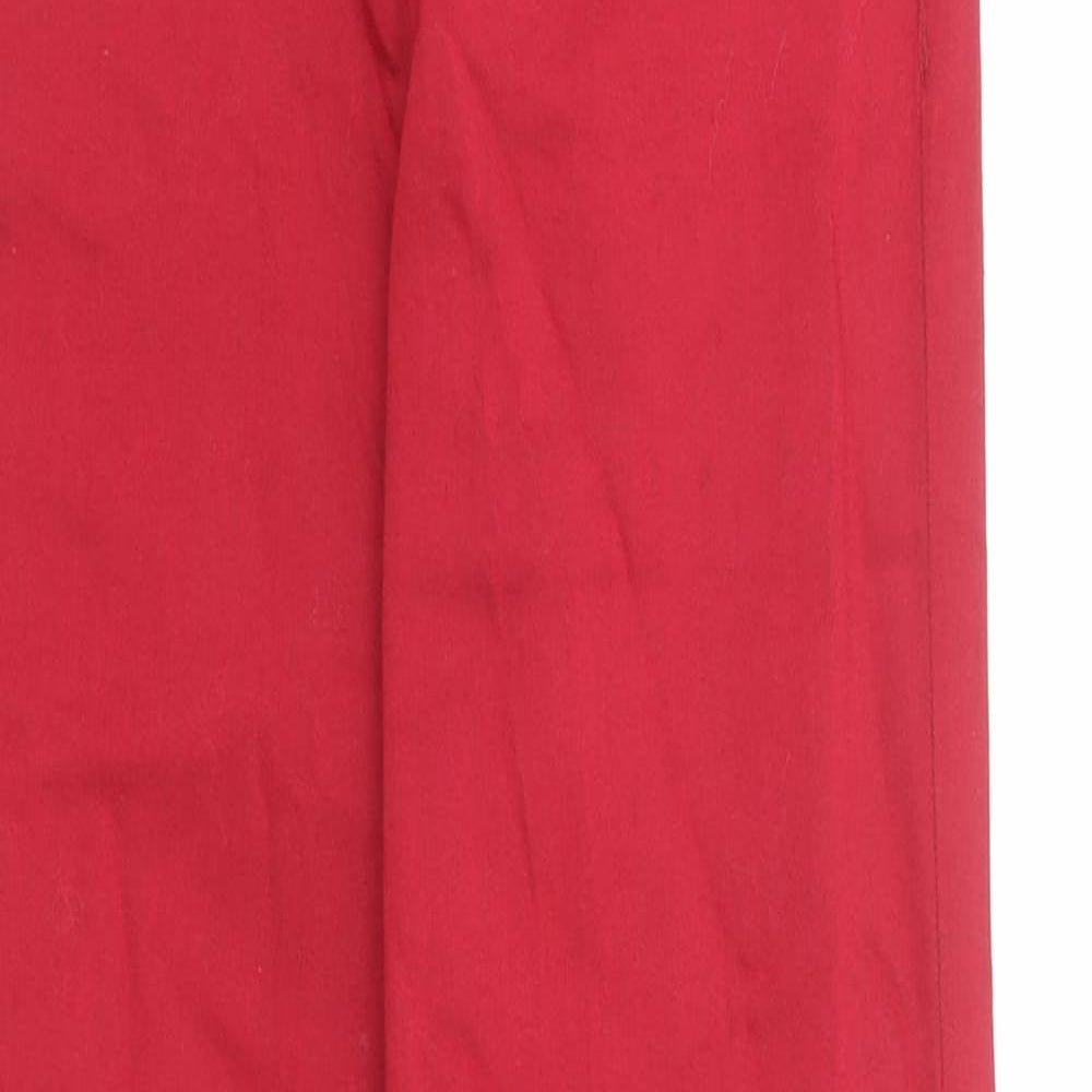 Marks and Spencer Womens Red Cotton Jegging Jeans Size 6 Regular
