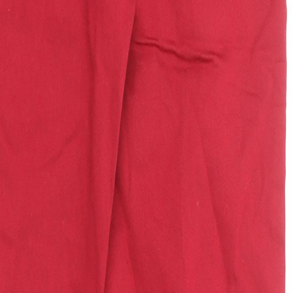 Marks and Spencer Womens Red Cotton Jegging Jeans Size 6 Regular