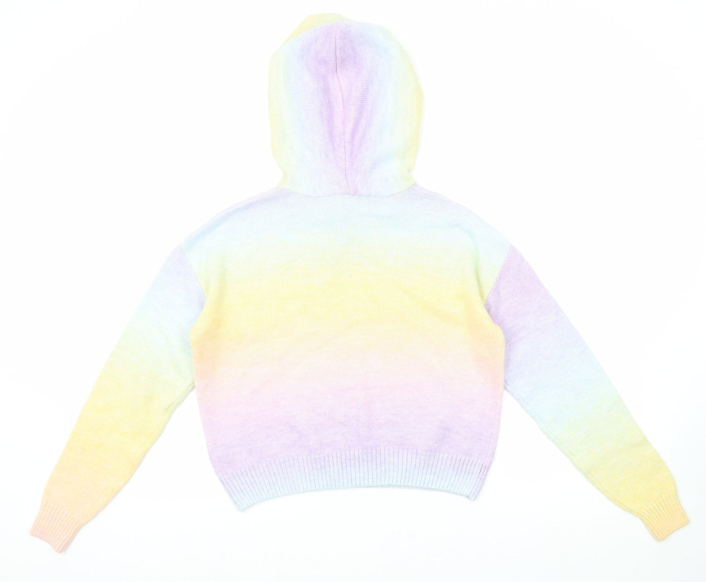 River Island Womens Multicoloured Round Neck Acrylic Pullover Jumper Size XS
