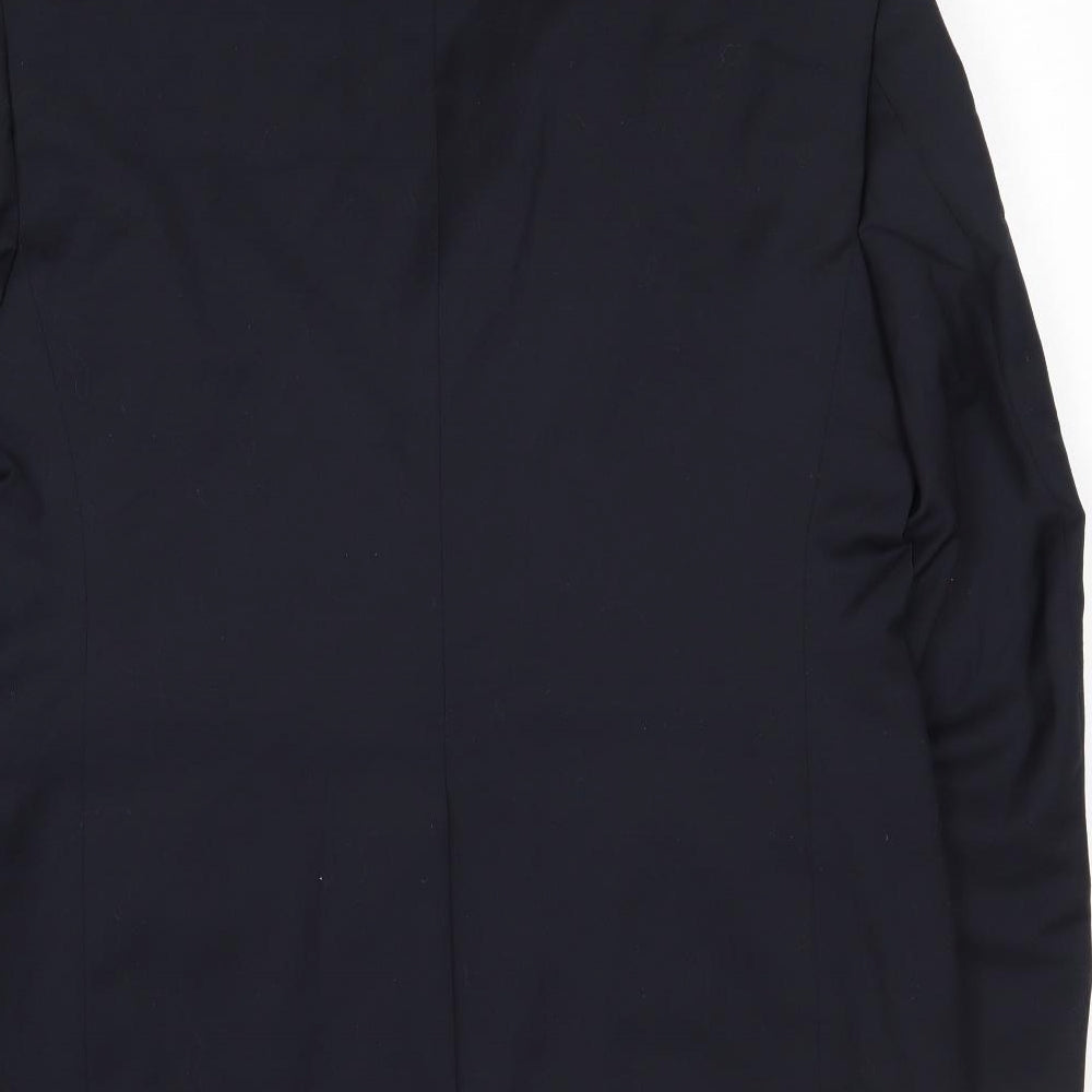 Marks and Spencer Mens Blue Polyester Jacket Suit Jacket Size 42 Regular