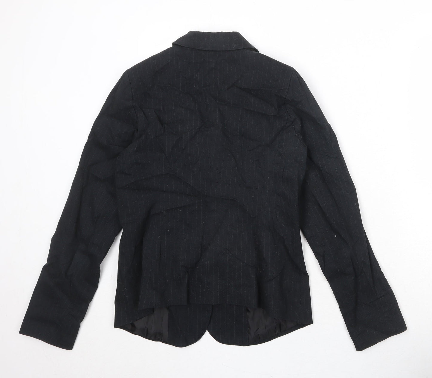 Miss Captain Womens Black Cotton Jacket Suit Jacket Size 10