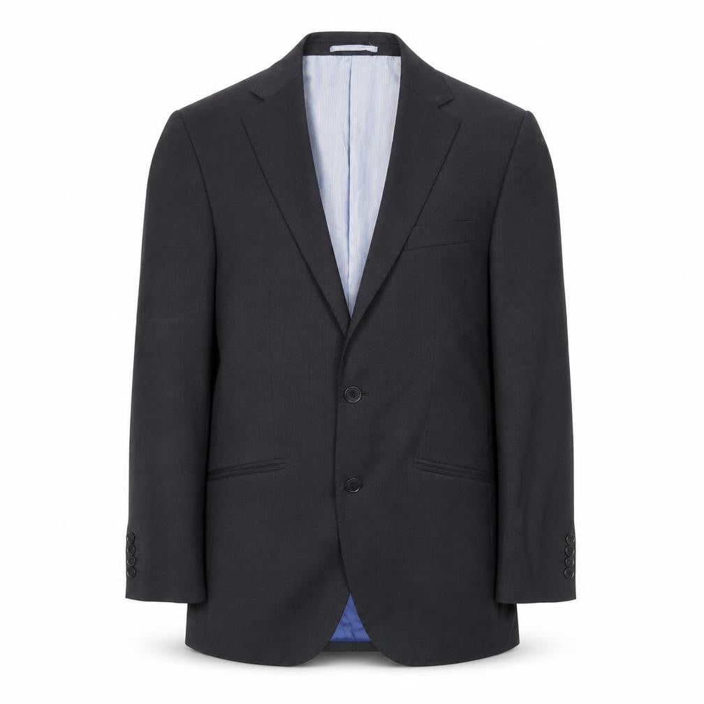 Marks and Spencer Mens Black Polyester Jacket Suit Jacket Size 38 Regular