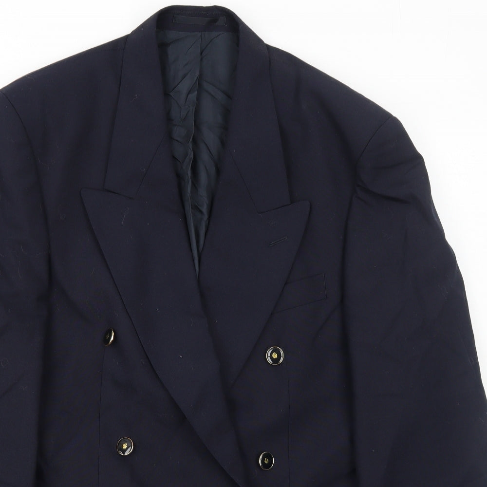 Debenhams Mens Blue Polyester Jacket Suit Jacket Size 38 Regular