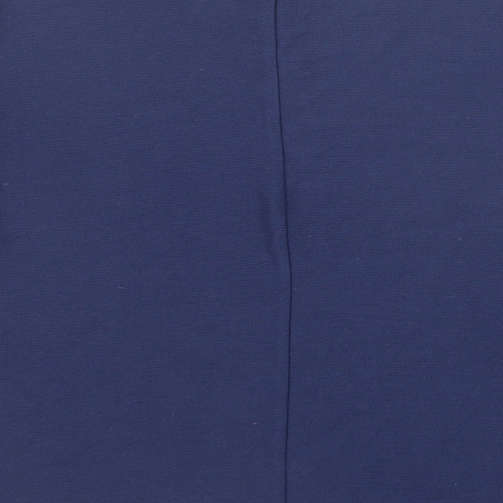 Very Womens Blue Round Neck Polyester Pullover Jumper Size 14
