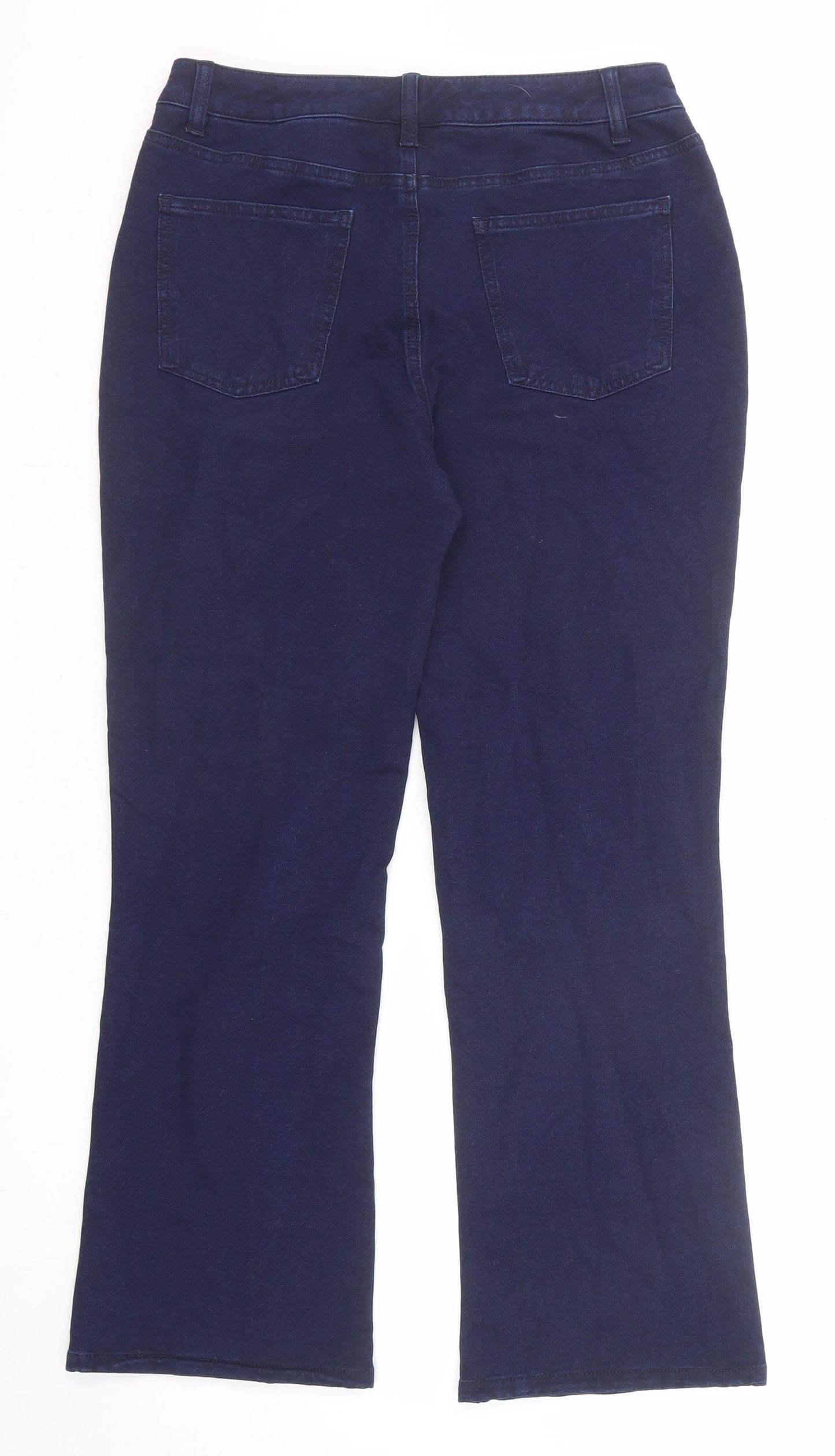 Dream Jeans Womens Blue Cotton Bootcut Jeans Size XS Regular Zip