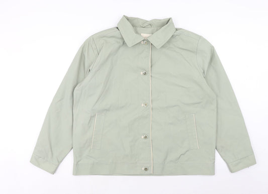EWM Womens Green Jacket Size 12 Button