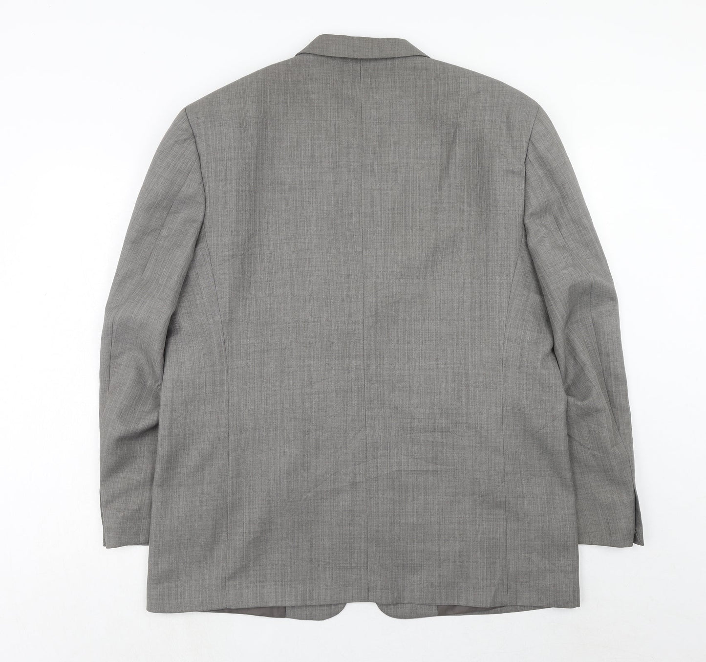 Zantos Mens Grey Polyester Jacket Suit Jacket Size 44 Regular