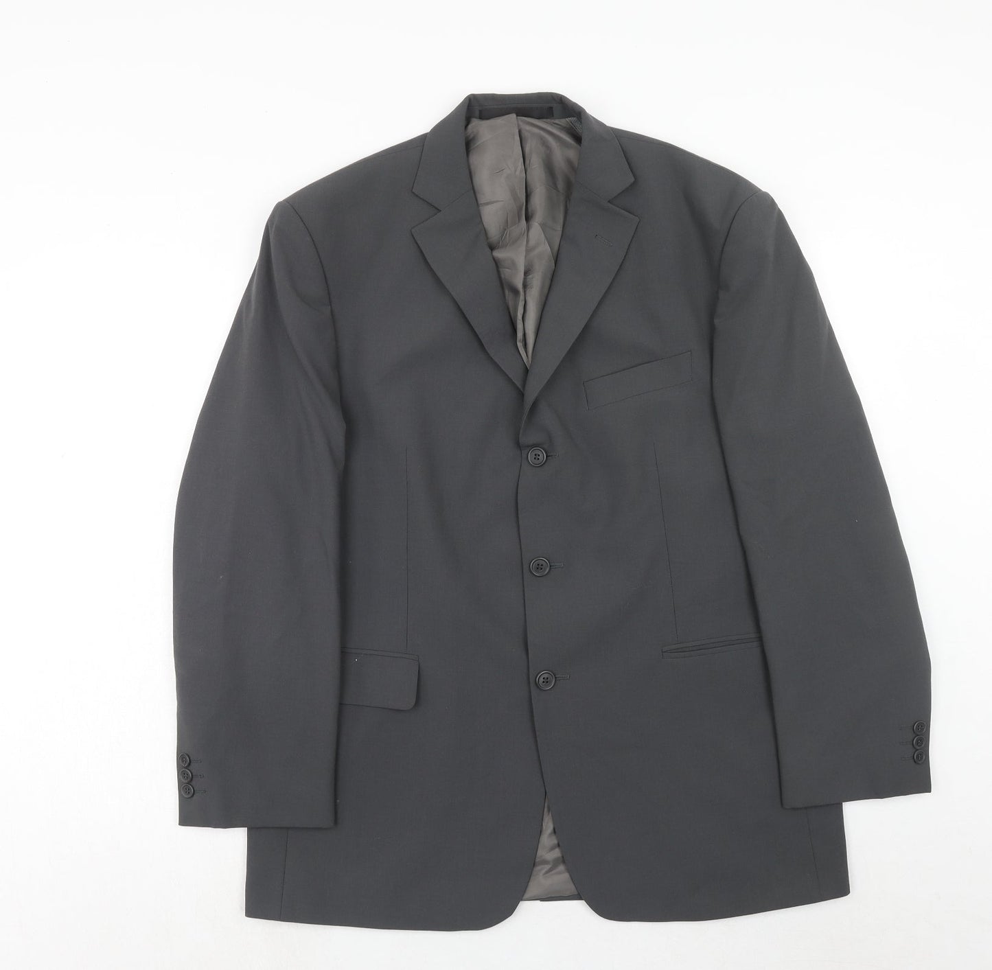 Marks and Spencer Mens Grey Wool Jacket Suit Jacket Size 42 Regular