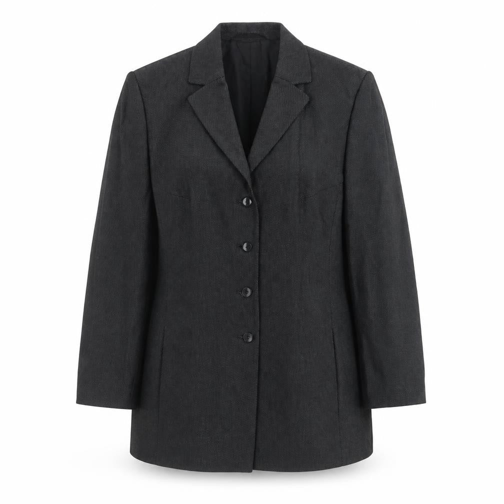 Libra Womens Black Polyester Jacket Suit Jacket Size 12