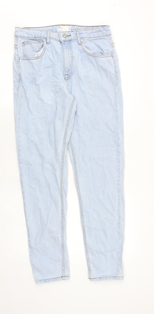 ASOS Womens Blue Cotton Skinny Jeans Size 31 in Regular Zip