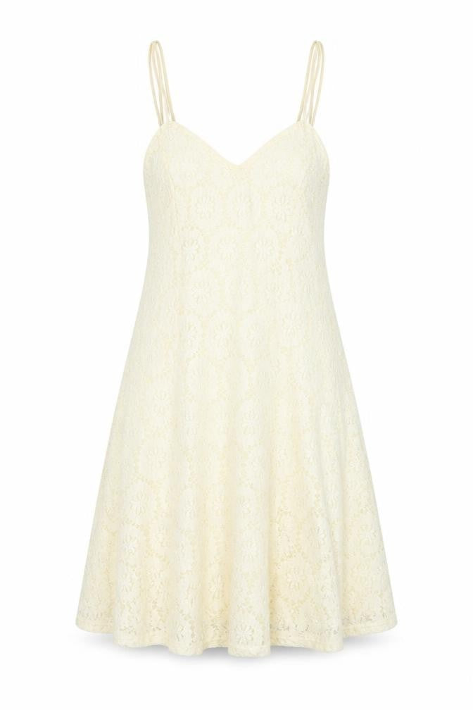 Pins & Needles Womens Ivory Floral Cotton Tank Dress Size XS V-Neck Pullover