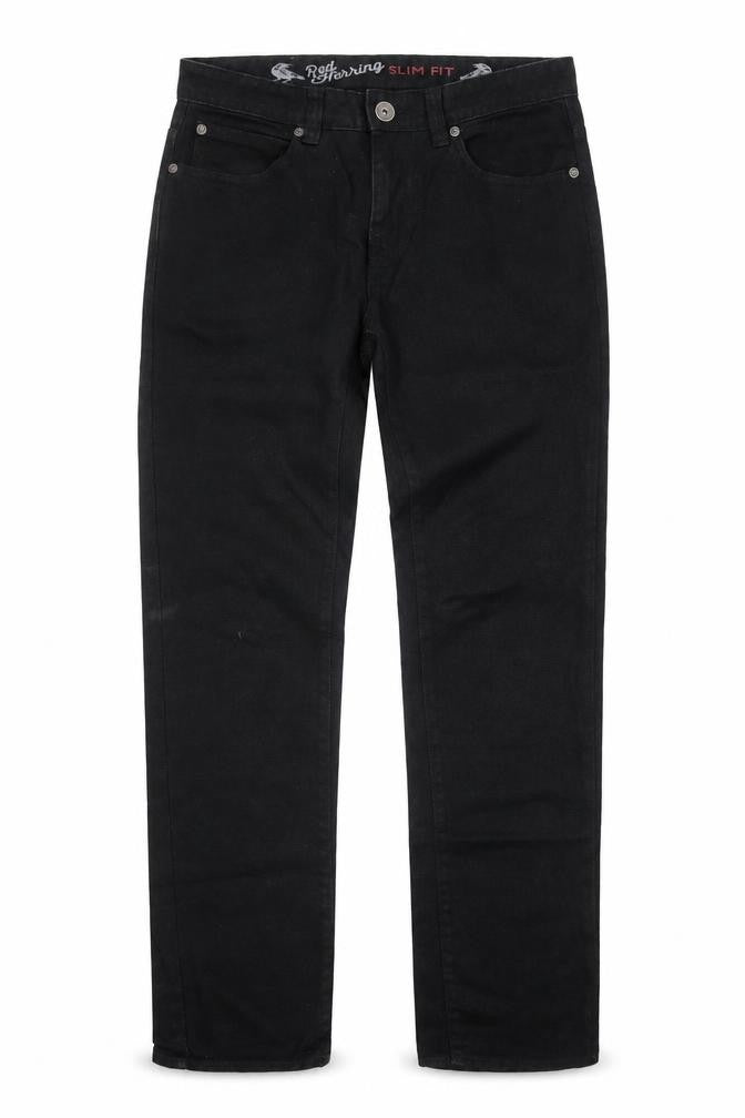 Red Herring Womens Black Cotton Skinny Jeans Size 30 in Slim Zip