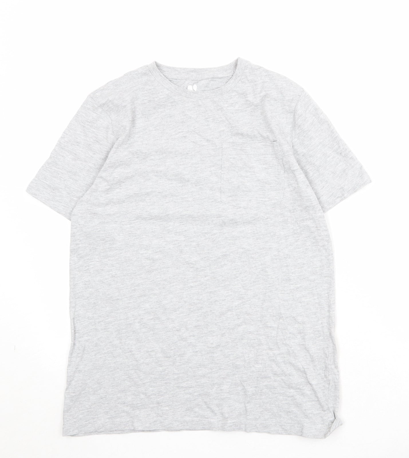 Very Boys Grey 100% Cotton Pullover T-Shirt Size 14 Years Crew Neck Pullover