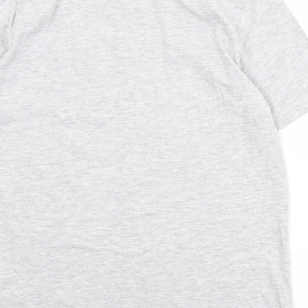 Very Boys Grey 100% Cotton Pullover T-Shirt Size 14 Years Crew Neck Pullover