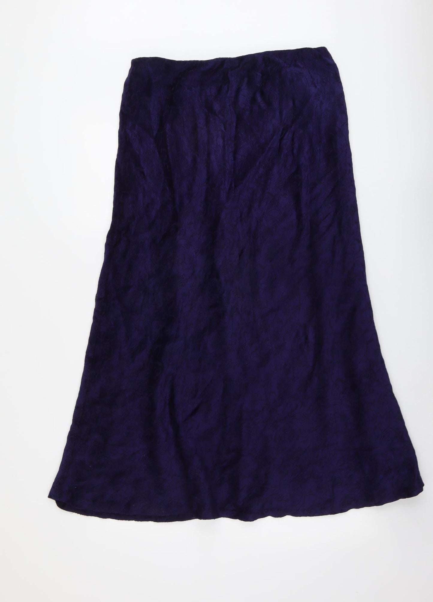 Country Casuals Womens Purple Viscose Swing Skirt Size L