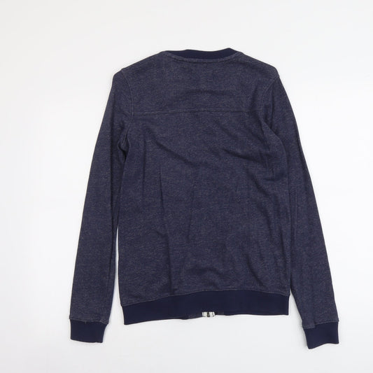 NEXT Womens Blue Cotton Full Zip Sweatshirt Size 8 Zip