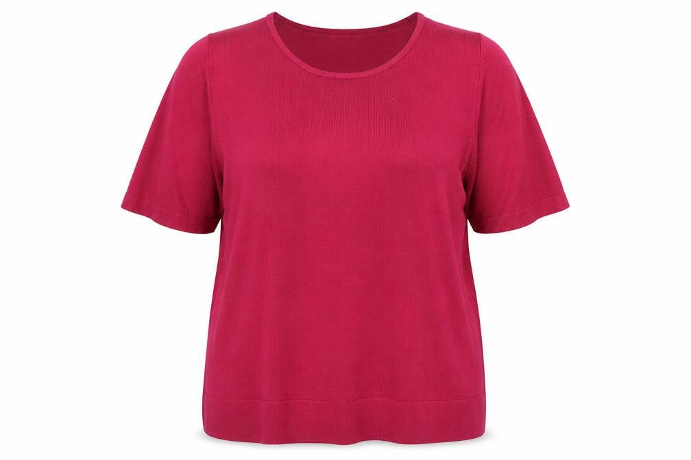 Marks and Spencer Womens Pink Round Neck Acrylic Pullover Jumper Size 16