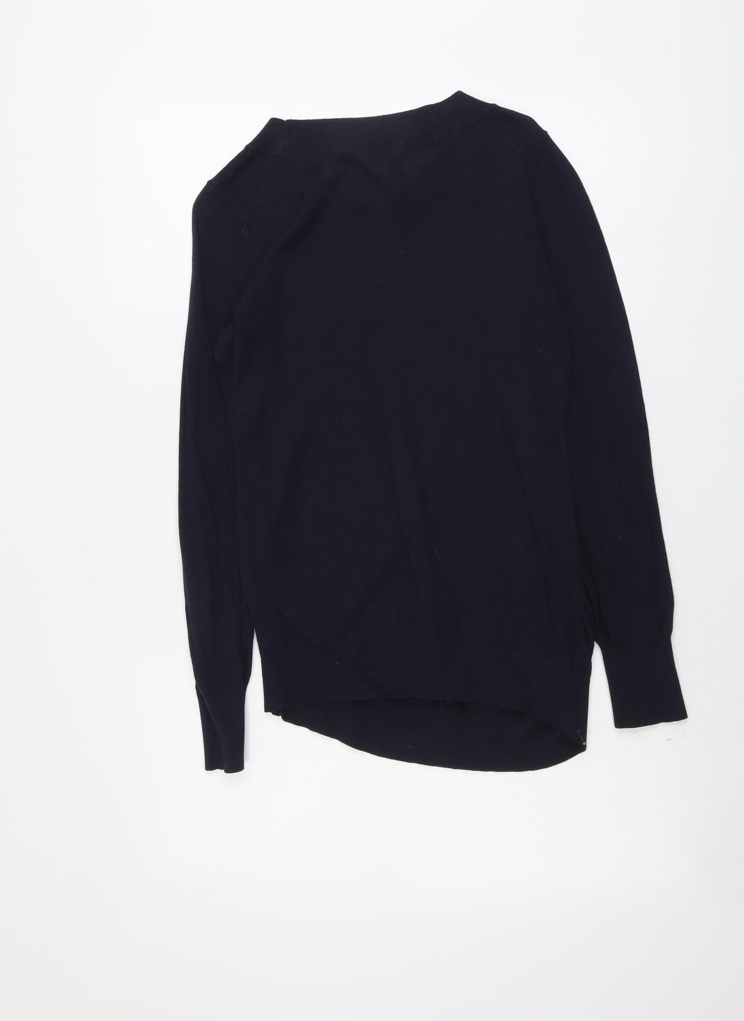 H&M Womens Blue Round Neck Polyester Pullover Jumper Size S
