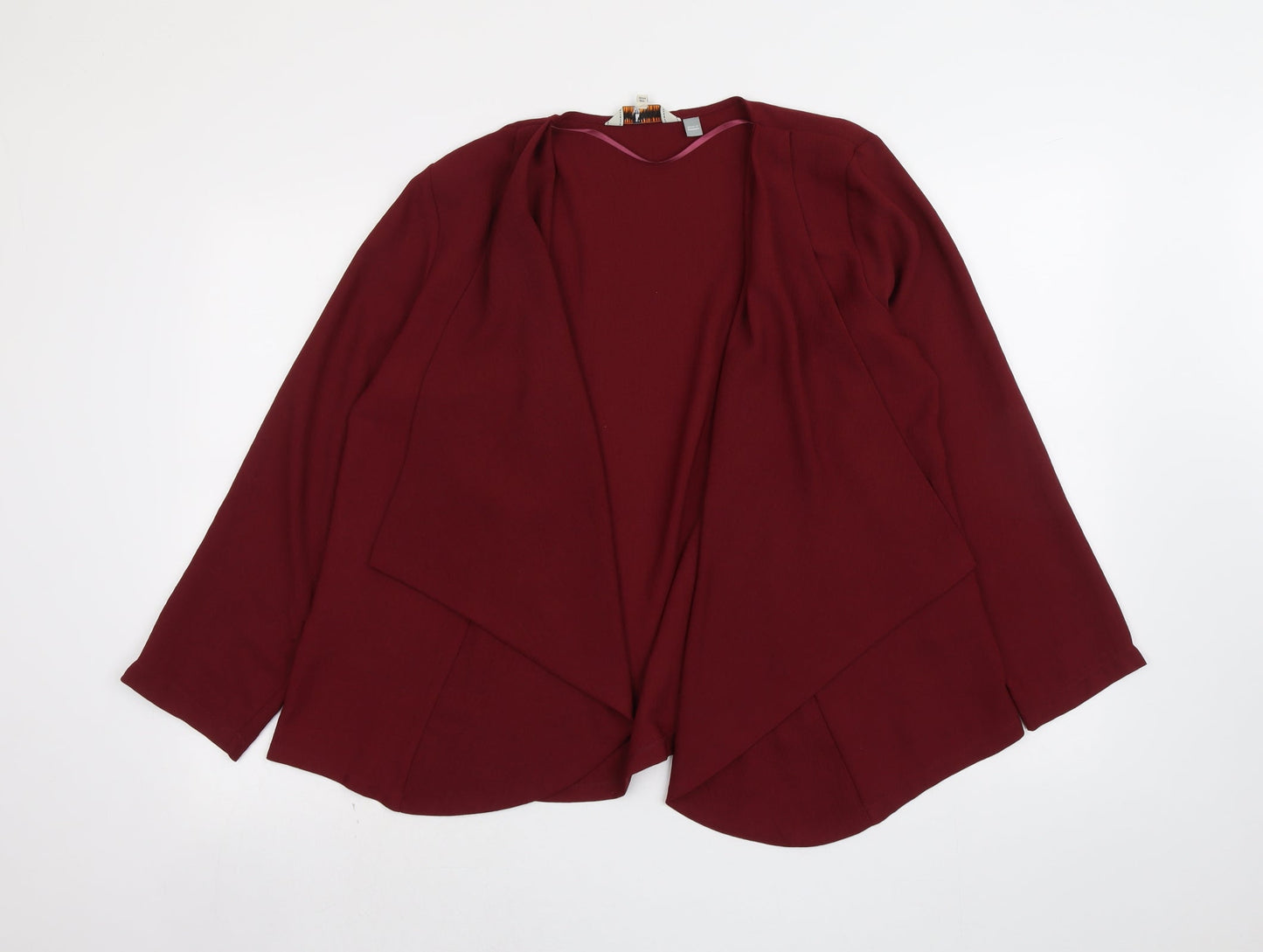 Billie & Blossom Womens Red Jacket Blazer Size 14