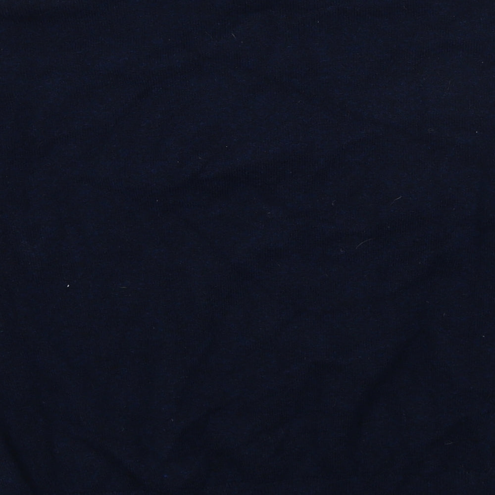 Marks and Spencer Womens Blue Collared Polyester Pullover Jumper Size S