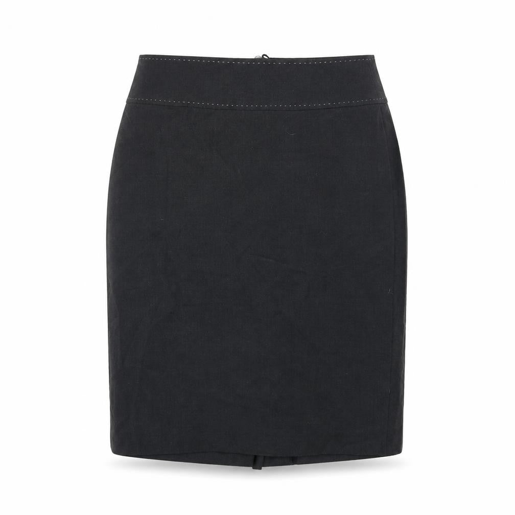 Marks and Spencer Womens Grey Polyester A-Line Skirt Size 12 Zip