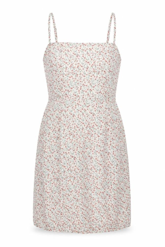 Nasty Gal Womens Multicoloured Floral Polyester Slip Dress Size 4 Square Neck Zip
