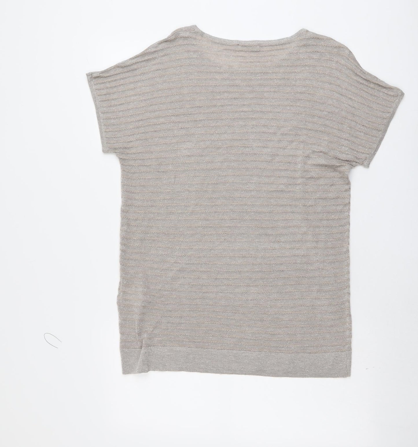 Damart Womens Beige Round Neck Viscose Pullover Jumper Size 14