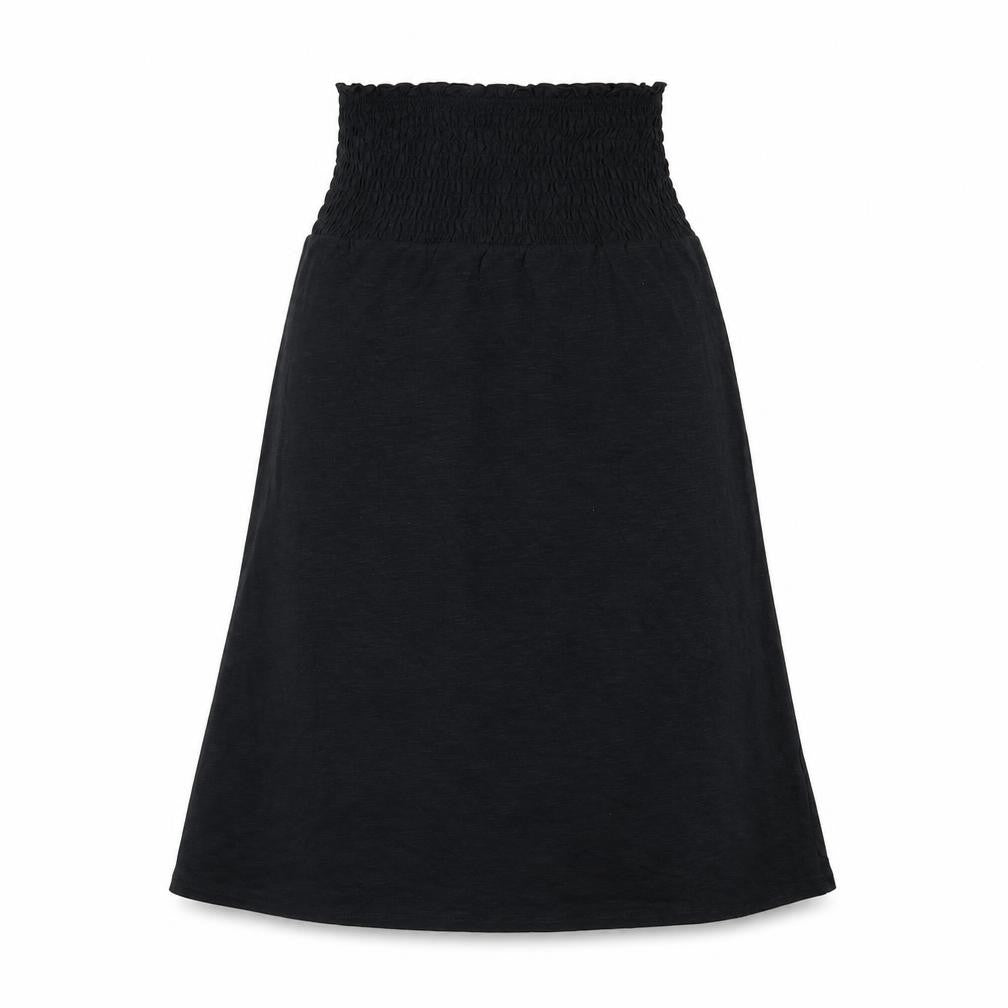 Marks and Spencer Womens Black Cotton Fit & Flare Size 8 Square Neck Pullover