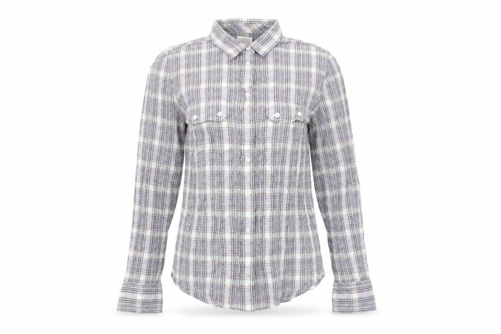 Womens UK Size 8 Gap Purple Cotton Button-Up