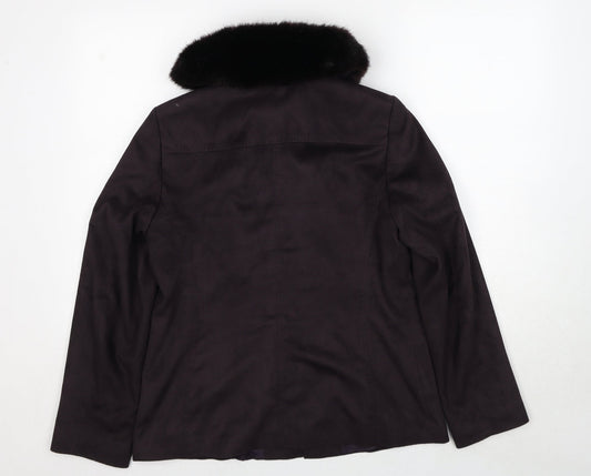 Marks and Spencer Womens Brown Jacket Size 14 Zip
