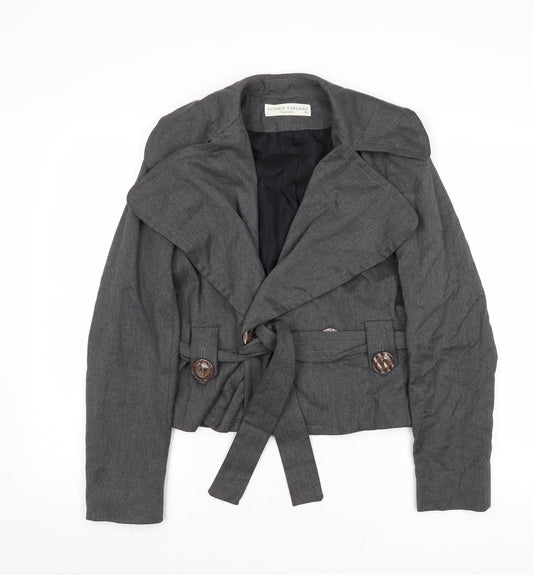 Sticky Fingers Womens Grey Jacket Size 10 Button