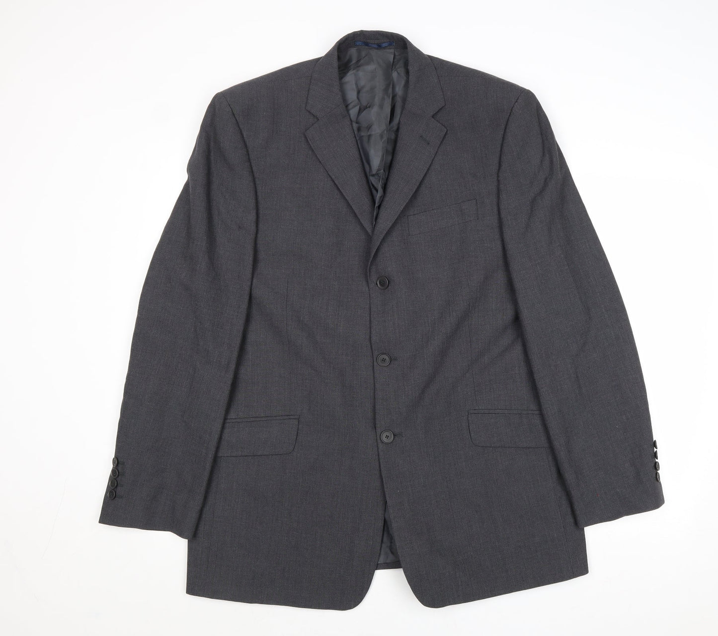 NEXT Mens Grey Wool Jacket Suit Jacket Size 42 Regular