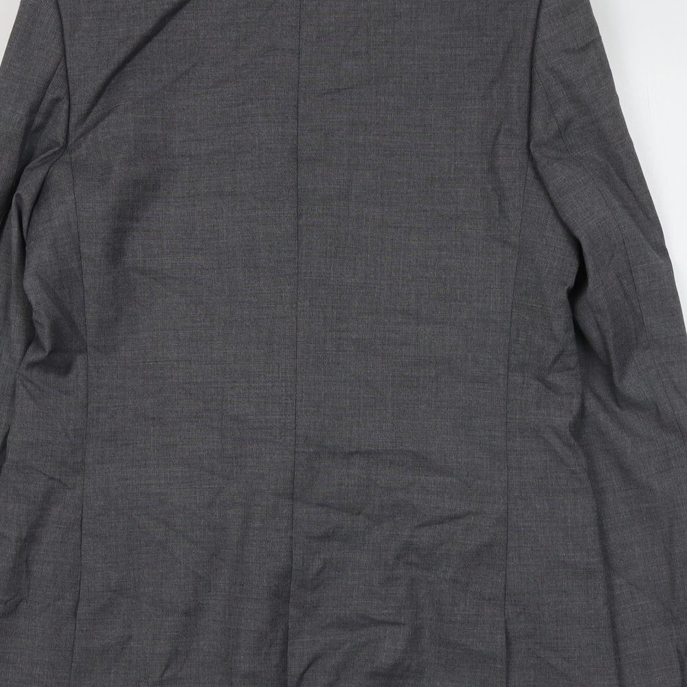 Marks and Spencer Mens Grey Polyester Jacket Suit Jacket Size XL Regular
