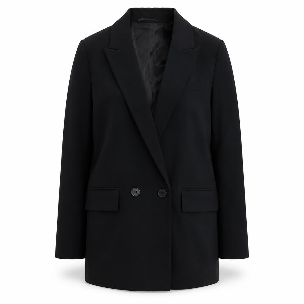 Marks and Spencer Womens Black Polyester Jacket Suit Jacket Size 8