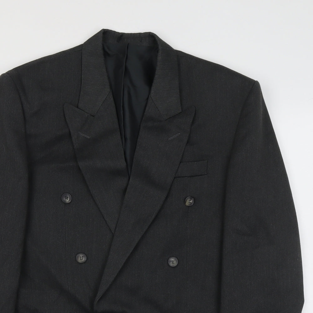 Wilson Mens Grey Polyester Jacket Suit Jacket Size S Regular