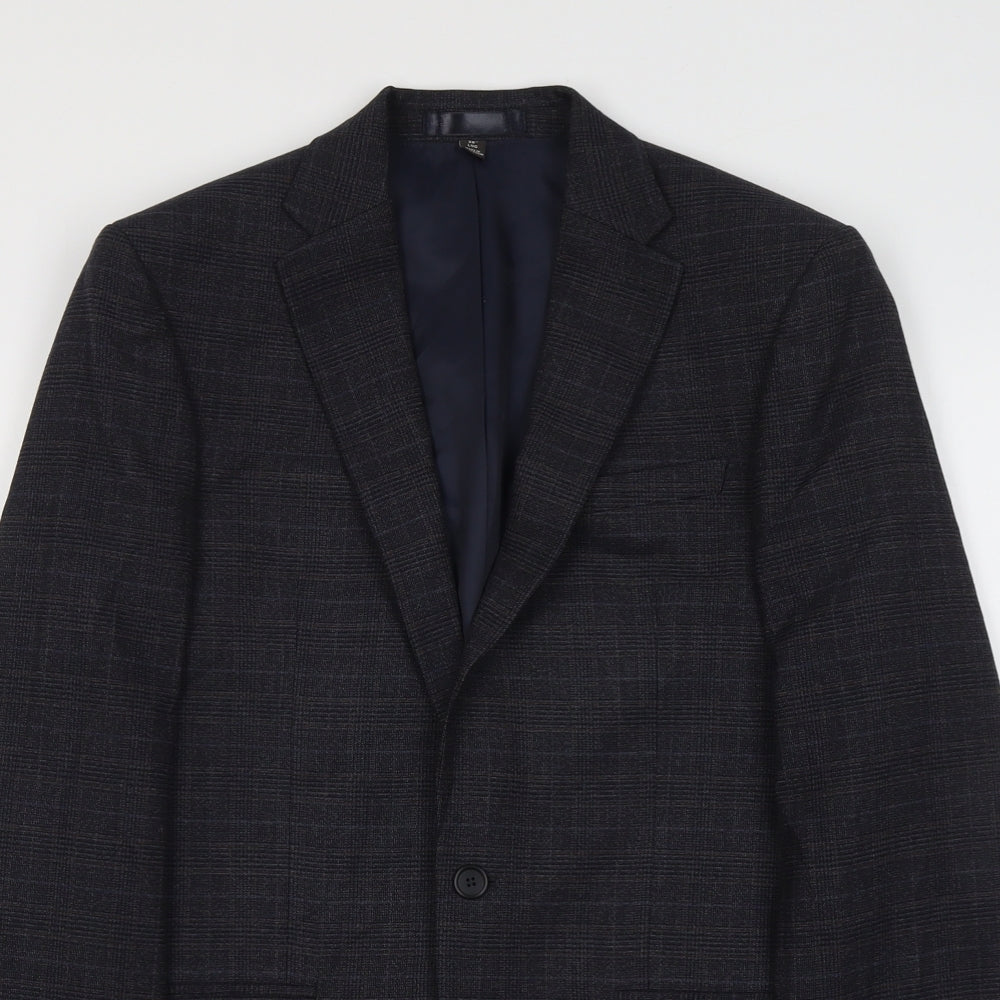 Marks and Spencer Mens Blue Polyester Jacket Suit Jacket Size M Regular