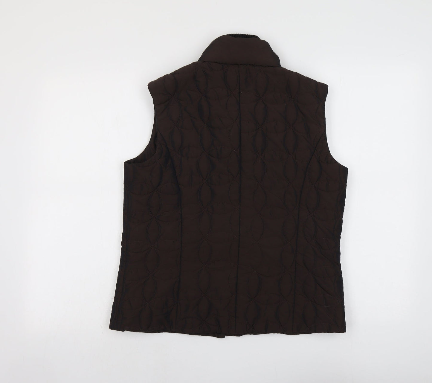 Alex & Co Womens Brown Gilet Jacket Size 10 Zip