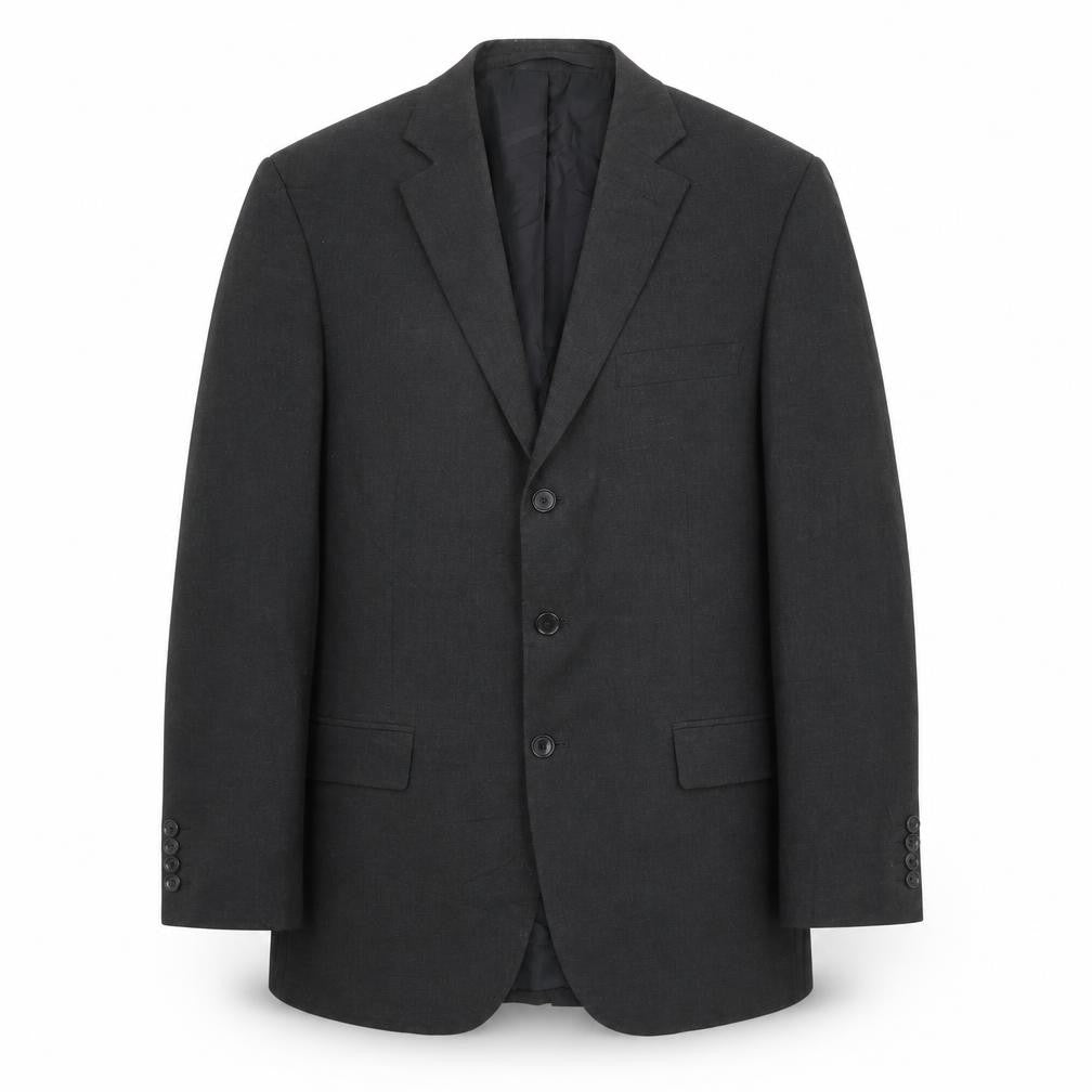 Marks and Spencer Mens Black Polyester Jacket Suit Jacket Size 40 Regular
