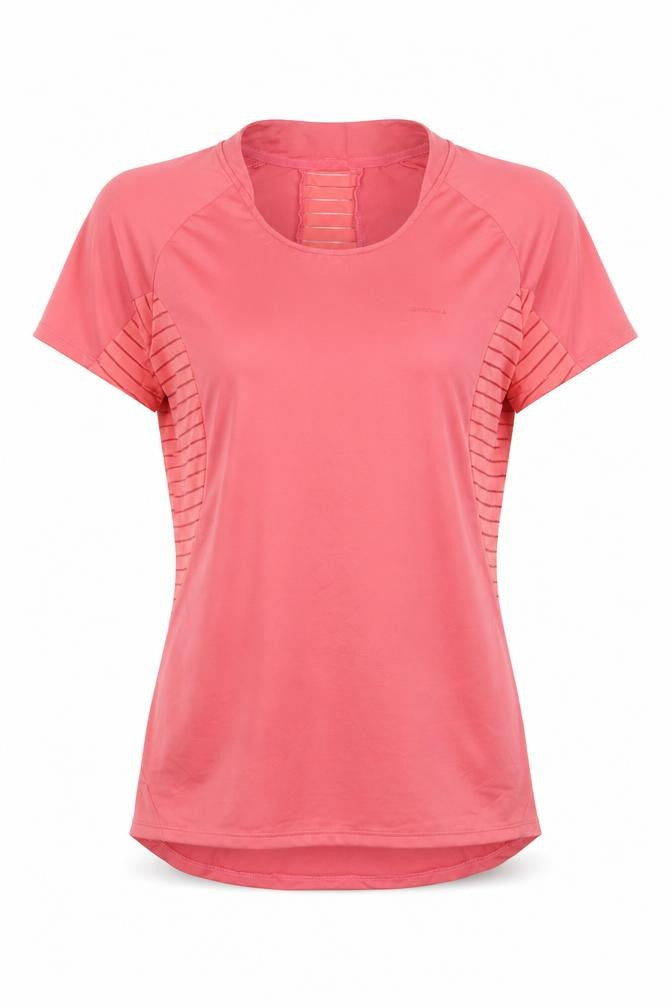 Decathlon Womens Pink Polyester Pullover T-Shirt Size S Round Neck Pullover