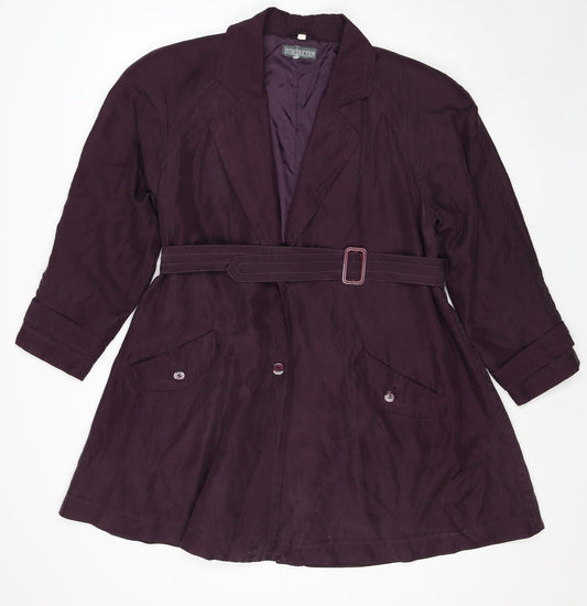 Introduction Womens Purple Jacket Size M Button