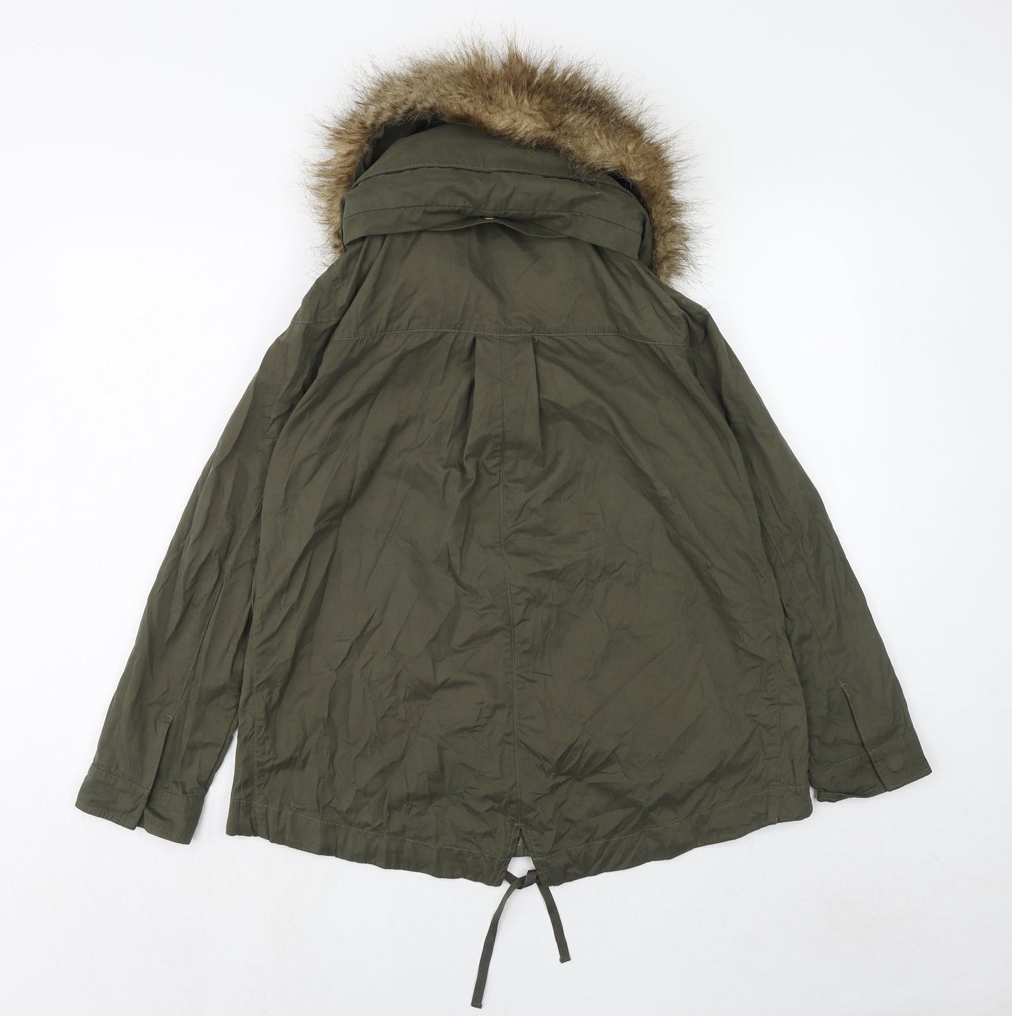 Marks and Spencer Womens Green Jacket Size 8 Zip