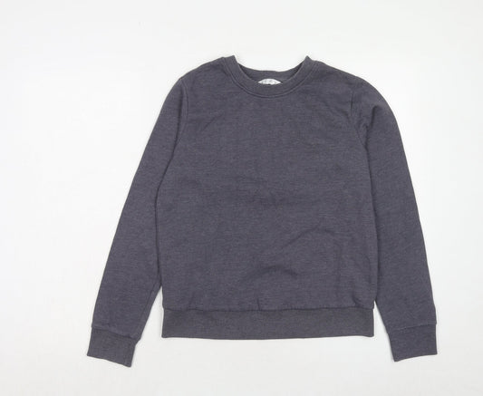 Very Womens Blue Polyester Pullover Sweatshirt Size 10 Pullover