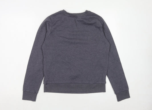 Very Womens Blue Polyester Pullover Sweatshirt Size 10 Pullover