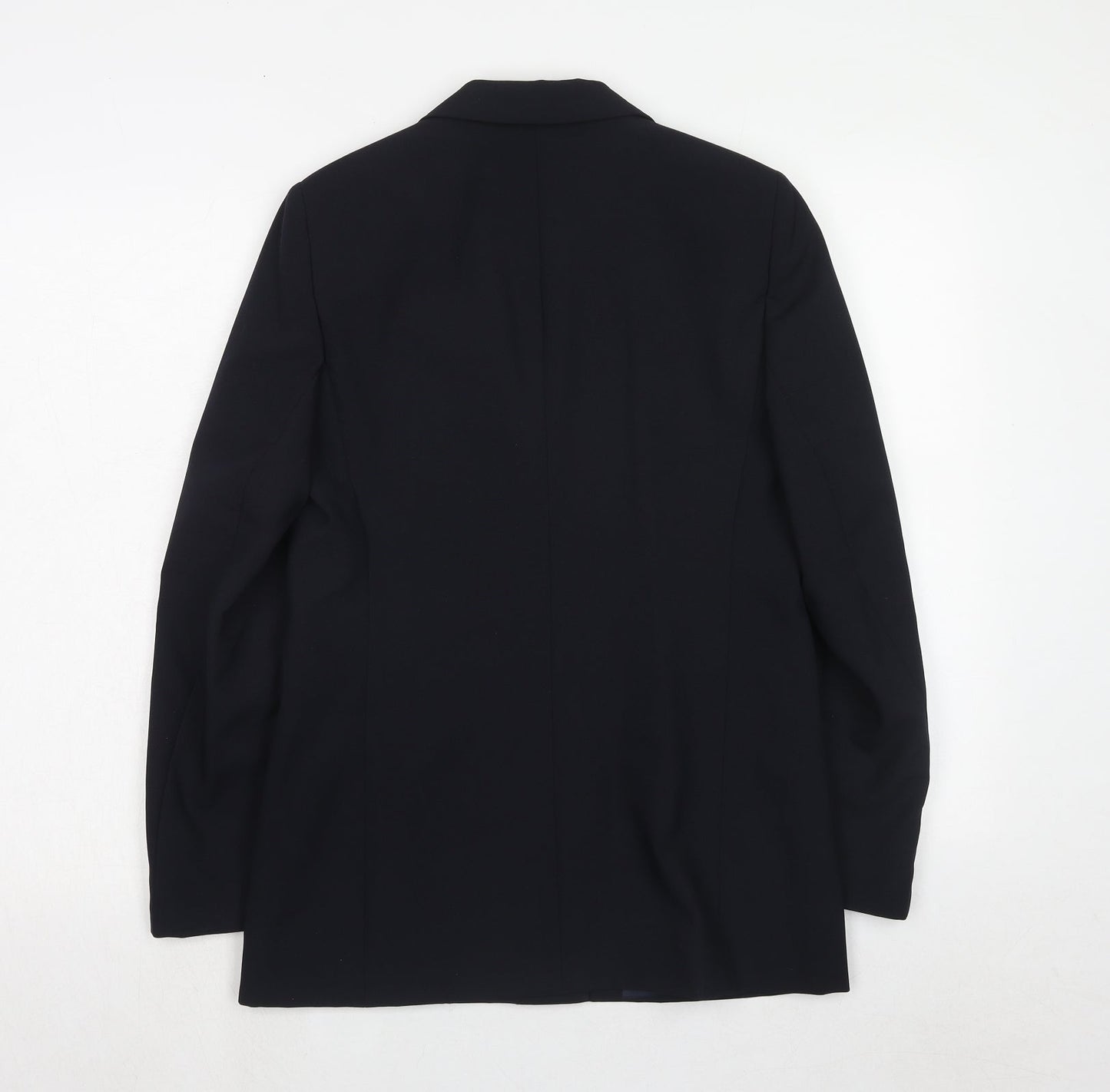 For Women Womens Blue Polyester Jacket Suit Jacket Size 10