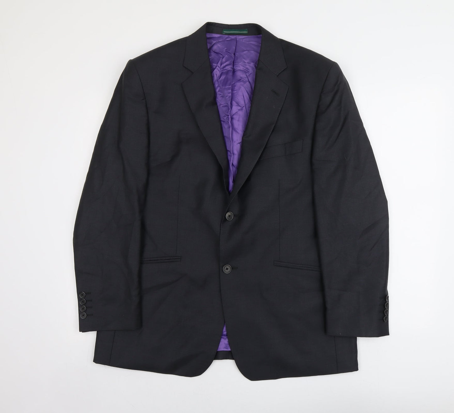 Greenwoods Mens Grey Wool Jacket Suit Jacket Size L Regular