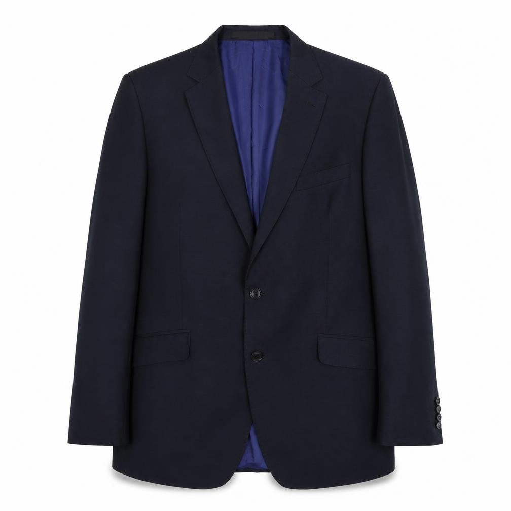 Marks and Spencer Mens Blue Wool Jacket Suit Jacket Size L Regular