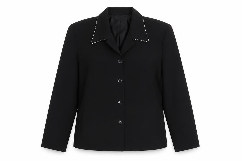 Lakeland Womens Black Polyester Jacket Blazer Size 14