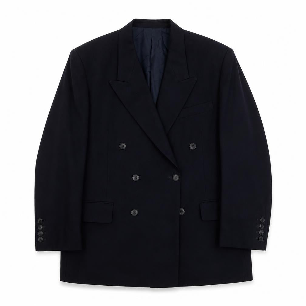 Keith Wilson Mens Blue Polyester Jacket Suit Jacket Size L Regular