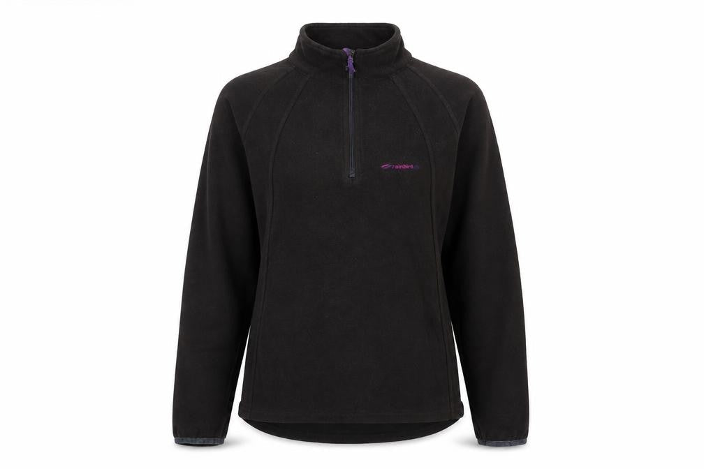 Womens UK 10 Regular Mountain Life Black Pullover Sweatshirt